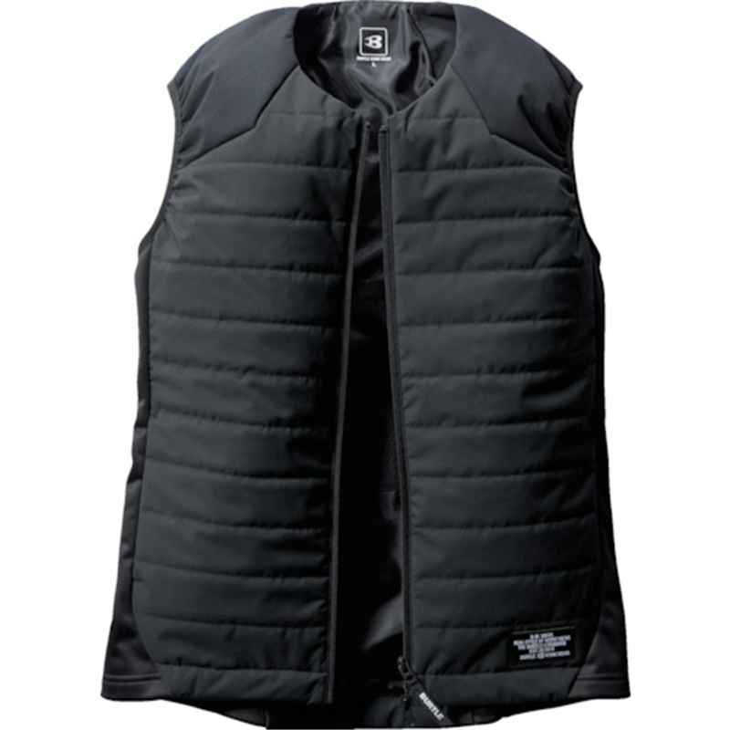 BURTLE 【今季完売】 ヒーターベスト 3214-35-M ブラック 1着（ご注文単位1着）【直送品】