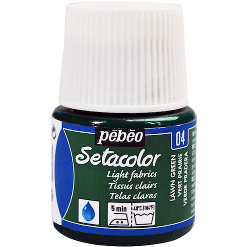 Pebeo 布用水性アクリル絵具セタカラー透明色 45ml ローングリーン 1本（ご注文単位1本）【直送品】