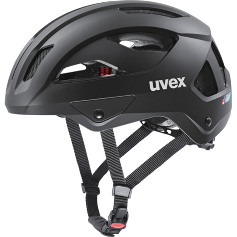 UVEX 自転車ヘルメット uvex stride ブラックマット 56-59 1個（ご注文単位1個）【直送品】