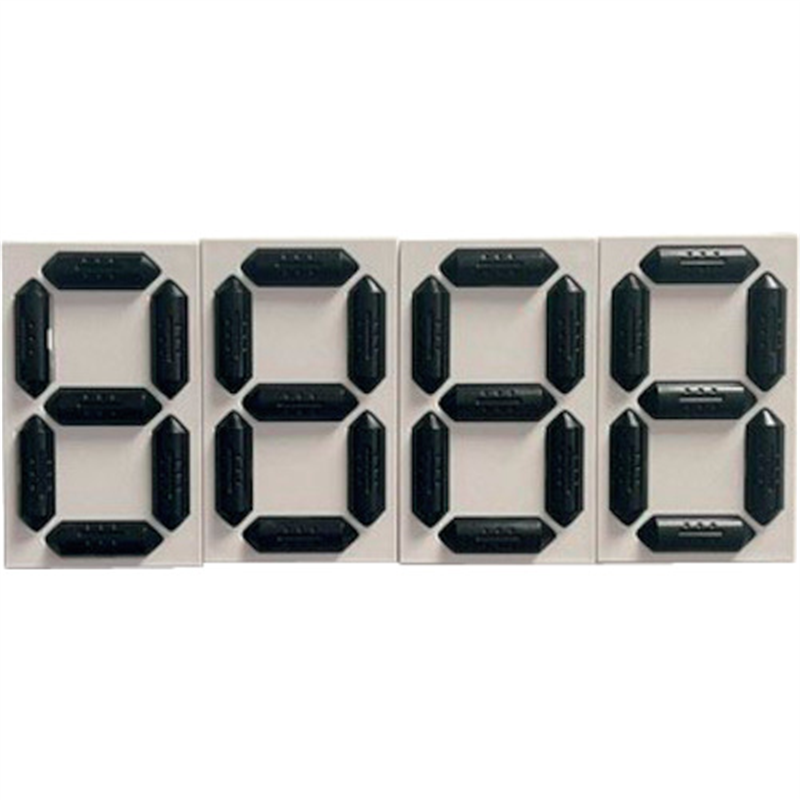 緑十字 くるっと3Dデジタル数字札 KDS-201 4個セット 88×53×16mm 裏面マグネット付き 1組（ご注文単位1組）【直送品】
