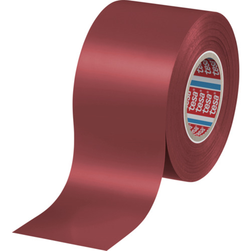 tesa 電気絶縁用ビニールテープ 50mm×20m 赤 1巻(ご注文単位1巻)【直送品】