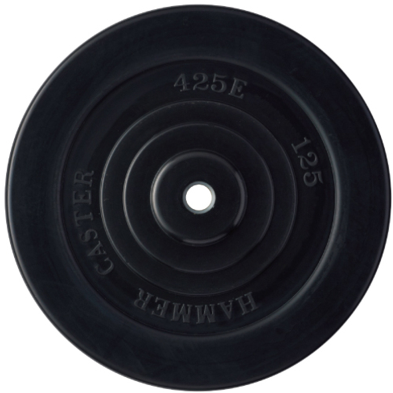 ハンマー E型ゴム車輪 125mm 1個（ご注文単位1個）【直送品】