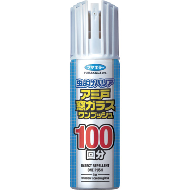 フマキラー 虫よけバリア アミ戸窓ガラスワンプッシュ100回分 1個（ご注文単位1個）【直送品】
