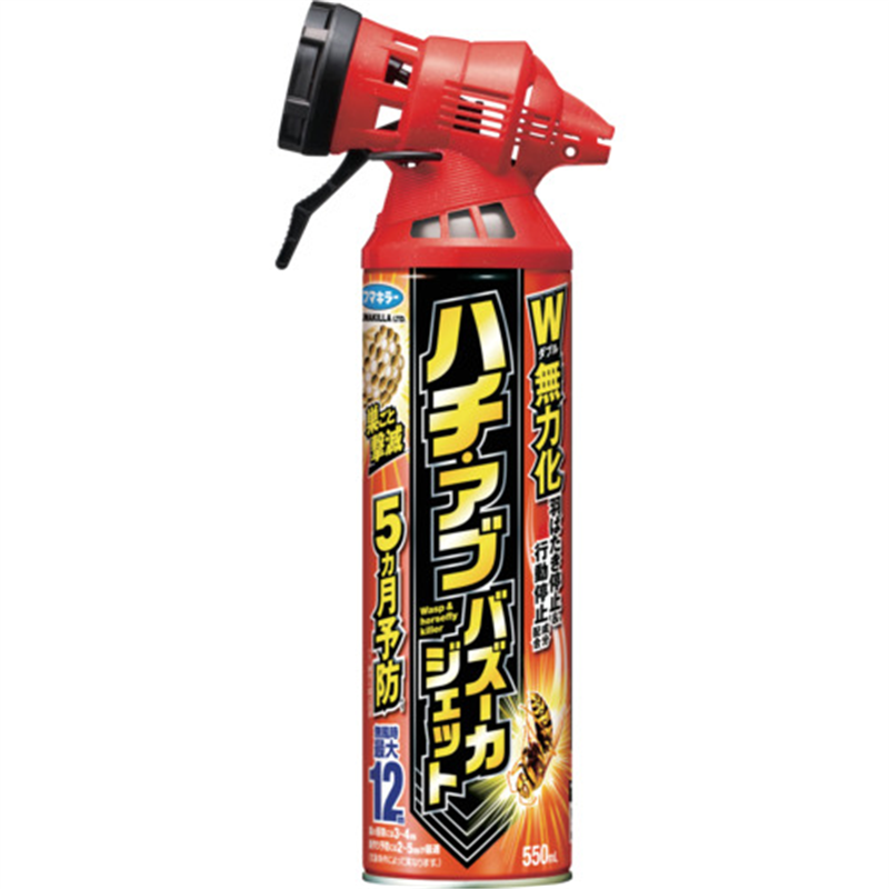 フマキラー ハチ・アブバズーカジェット550ml N 1本（ご注文単位1本）【直送品】