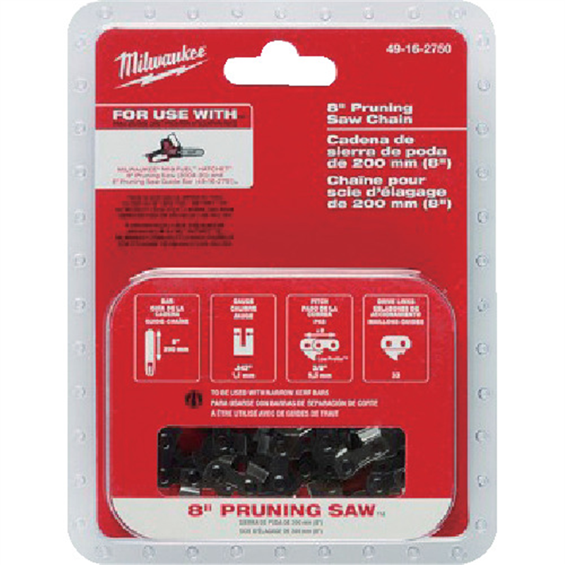 milwaukee 200mm (8インチ) チェーンソー用チェーン 1個(ご注文単位1個)【直送品】