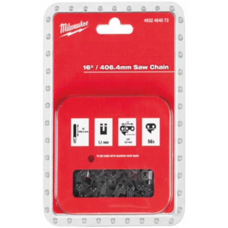 milwaukee 406mm(16インチ)チェーンソー用チェーン 1個(ご注文単位1個)【直送品】