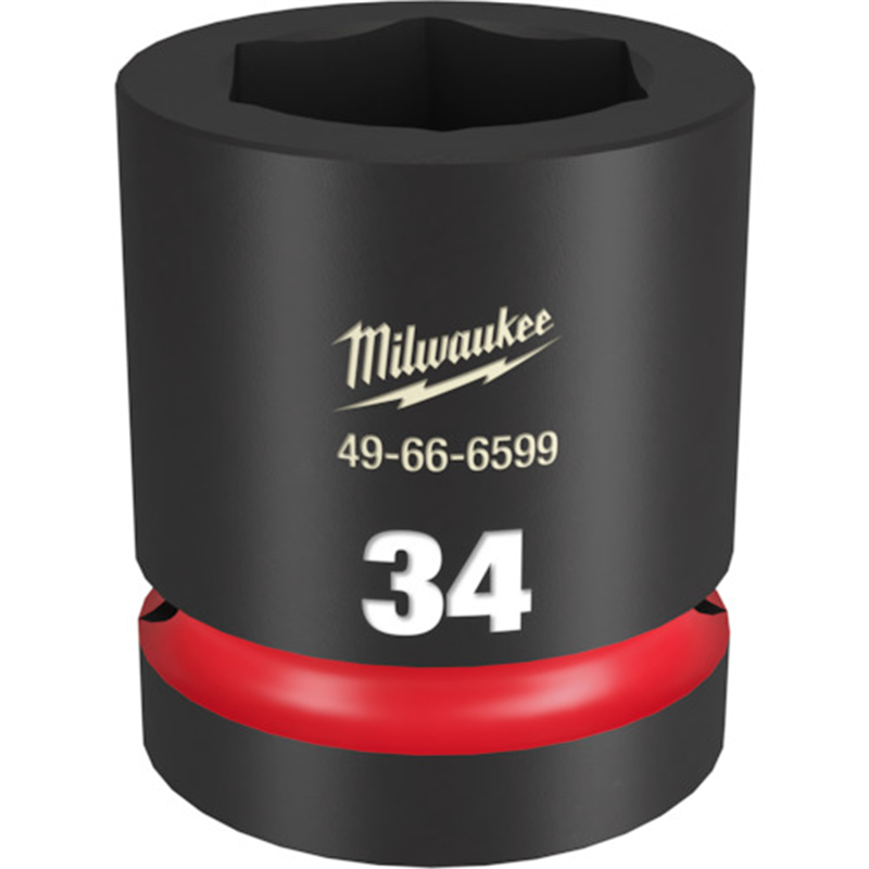 milwaukee SHOCKWAVE IMPACT DUTY インパクトソケット 1インチ(25.4mm)角 34mm 1個（ご注文単位1個）【直送品】