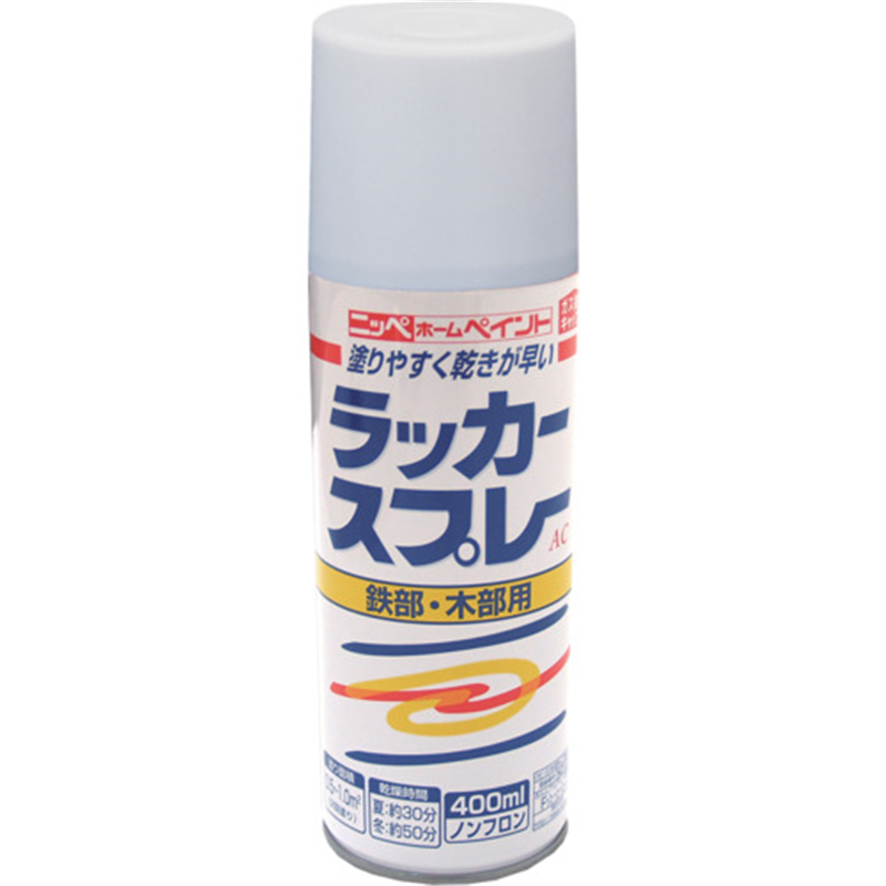 ニッぺ ラッカースプレーAC 400ml ホワイト 217T001-400 1本(ご注文単位1本)【直送品】