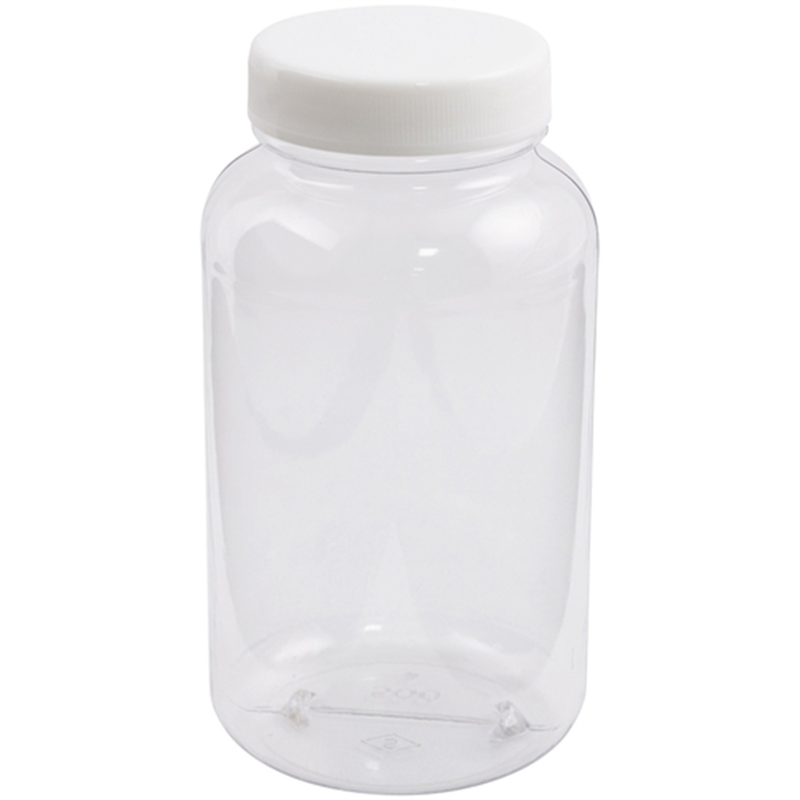 AS クリア広口瓶(透明エンビ製)500mL 1個(ご注文単位1個)【直送品】