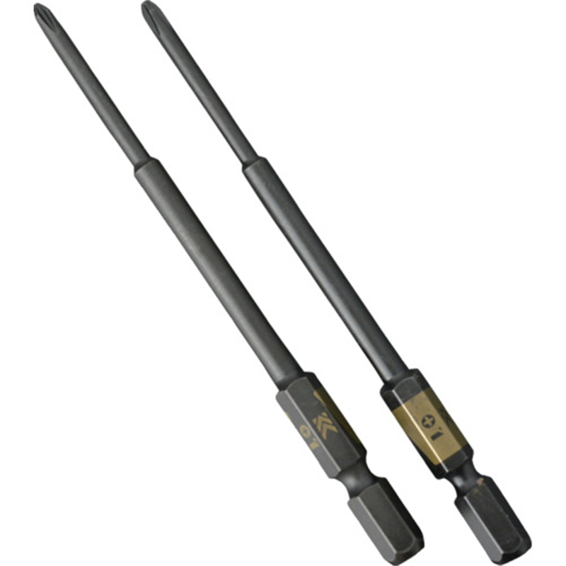 フジ矢 電動ドライバー用段付ビット (黒金・2本組)+1×100mm 1個(ご注文単位1個)【直送品】