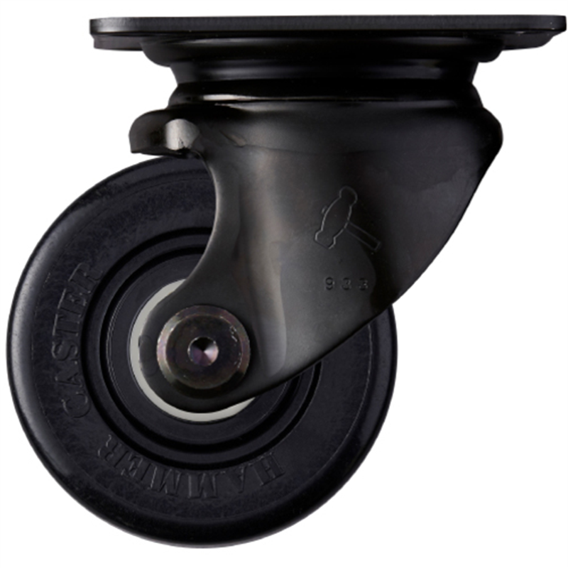 ハンマー 低床式重荷重用キャスター 自在 車輪径75mm ナイロン車輪 1個(ご注文単位1個)【直送品】