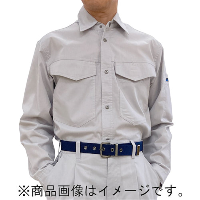 TEAGLES 5431 CVC綿混長袖シャツ ストーングレーL 1枚(ご注文単位1枚)【直送品】