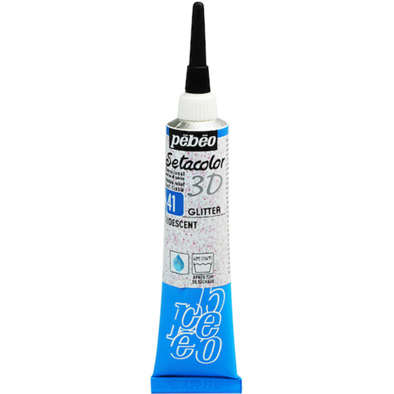 Pebeo セタカラー3Dグリッター 20ml NO.41 イリデセント 1個（ご注文単位1個）【直送品】