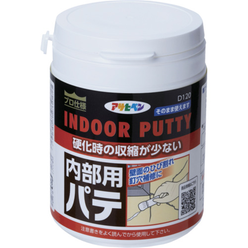 アサヒペン 内部用パテ 225ML ホワイト 1個(ご注文単位1個)【直送品】