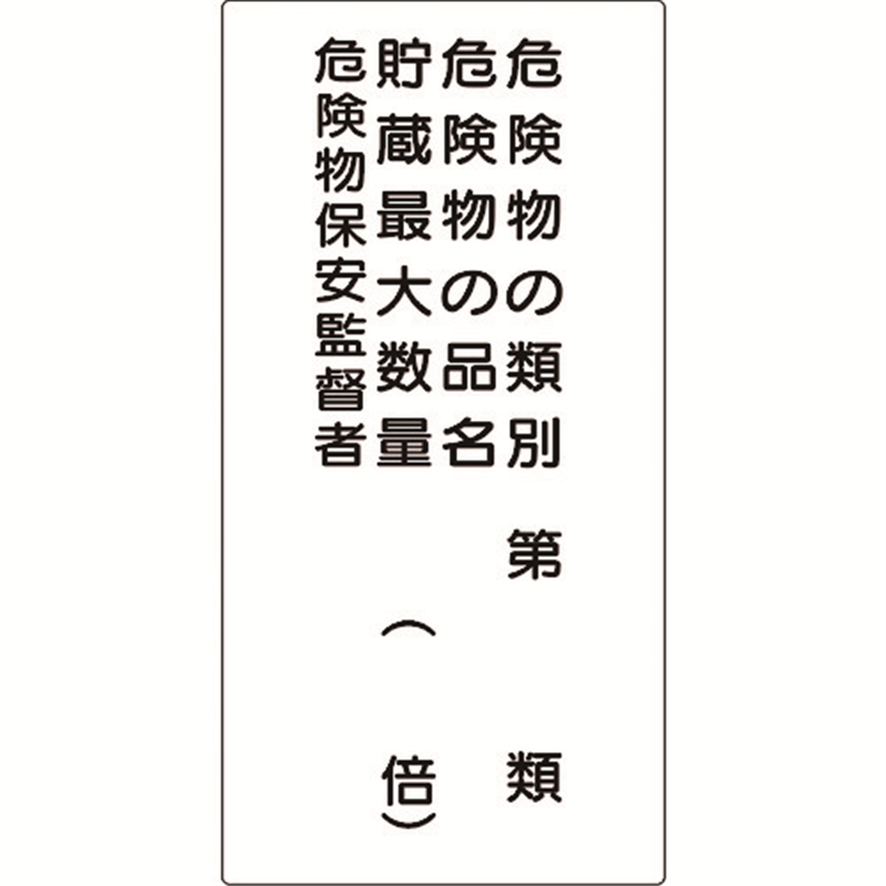 グリーンクロス 危険物標識 K16A 1枚（ご注文単位1枚）【直送品】