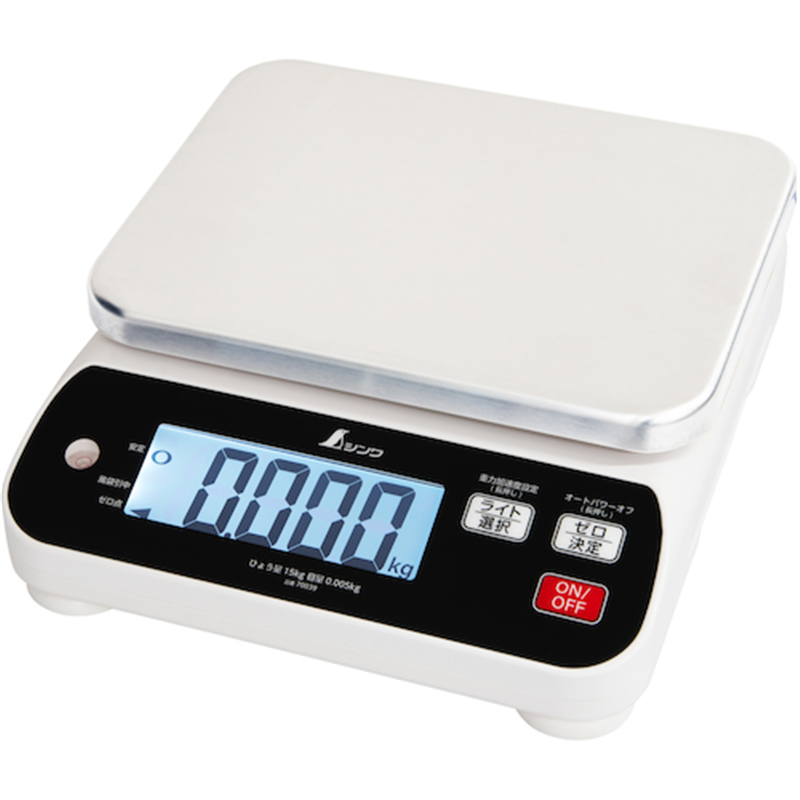 シンワ デジタルはかり WP 15kg   防塵防水 取引証明以外用 1台（ご注文単位1台）【直送品】
