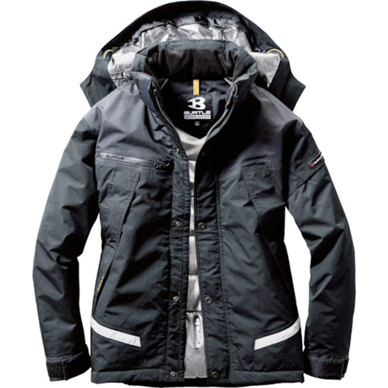 BURTLE 【今季完売】 防水防寒ジャケット 7610-35-L ブラック 1枚(ご注文単位1枚)【直送品】