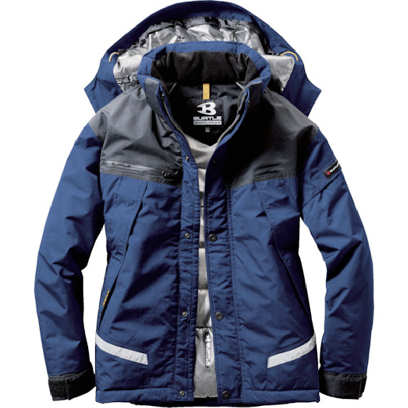 BURTLE 【今季完売】 防水防寒ジャケット 7610-3-LL ネイビー 1枚(ご注文単位1枚)【直送品】