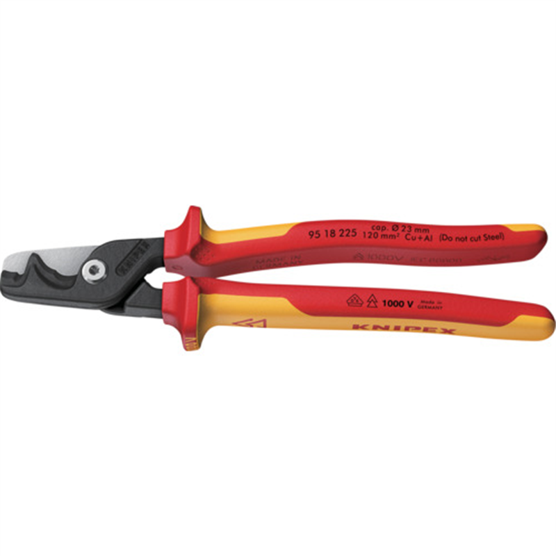 KNIPEX ステップカットXL 絶縁ケーブルカッター 225mm 1丁(ご注文単位1丁)【直送品】