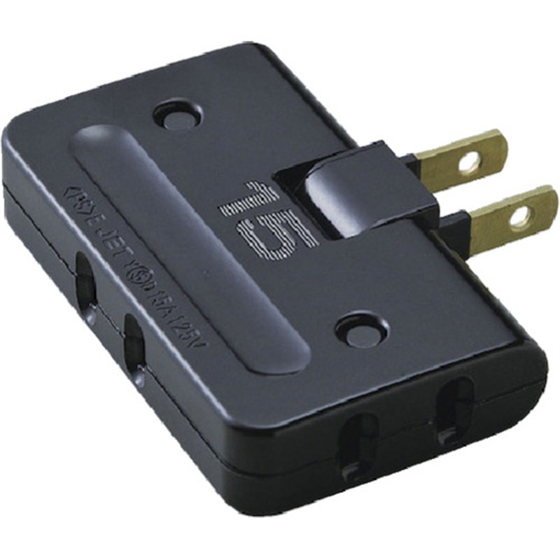 ELPA コーナータップ 3個口 ブラック 1個(ご注文単位1個)【直送品】