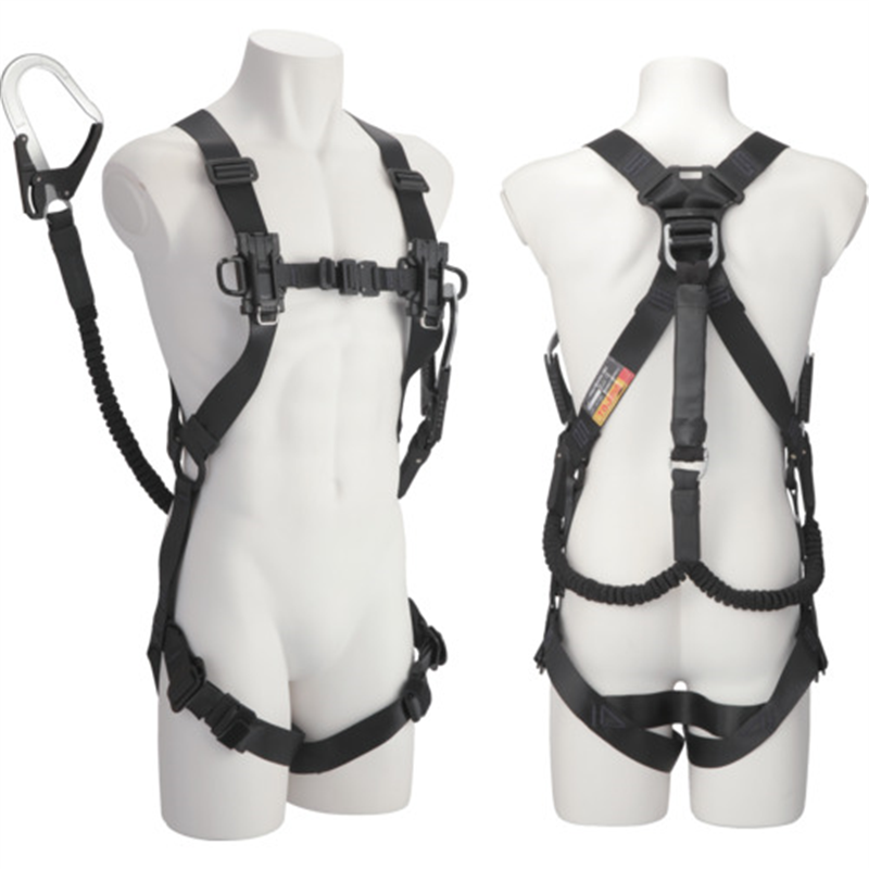 タジマ セフハーネスB 蛇腹L4ダブルセット 黒 1個（ご注文単位1個）【直送品】