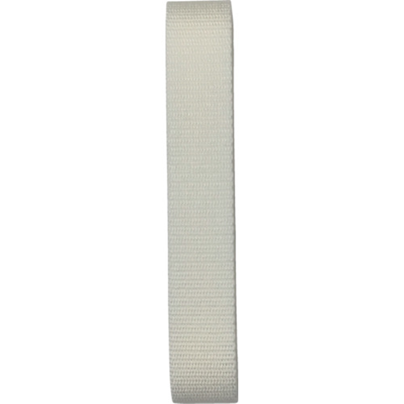 ユタカメイク ベルト 平ベルトアクリルカラー 巾30mm×3m ホワイト 1個(ご注文単位1個)【直送品】