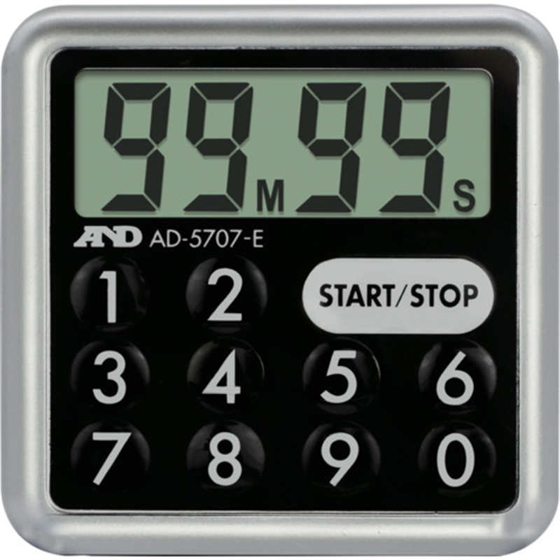 A&D 防滴デジタルタイマー AD-5707-E 1台(ご注文単位1台)【直送品】