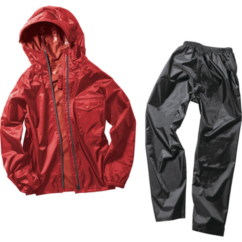 Makku レインキーパースーツ レッド M 1着（ご注文単位1着）【直送品】