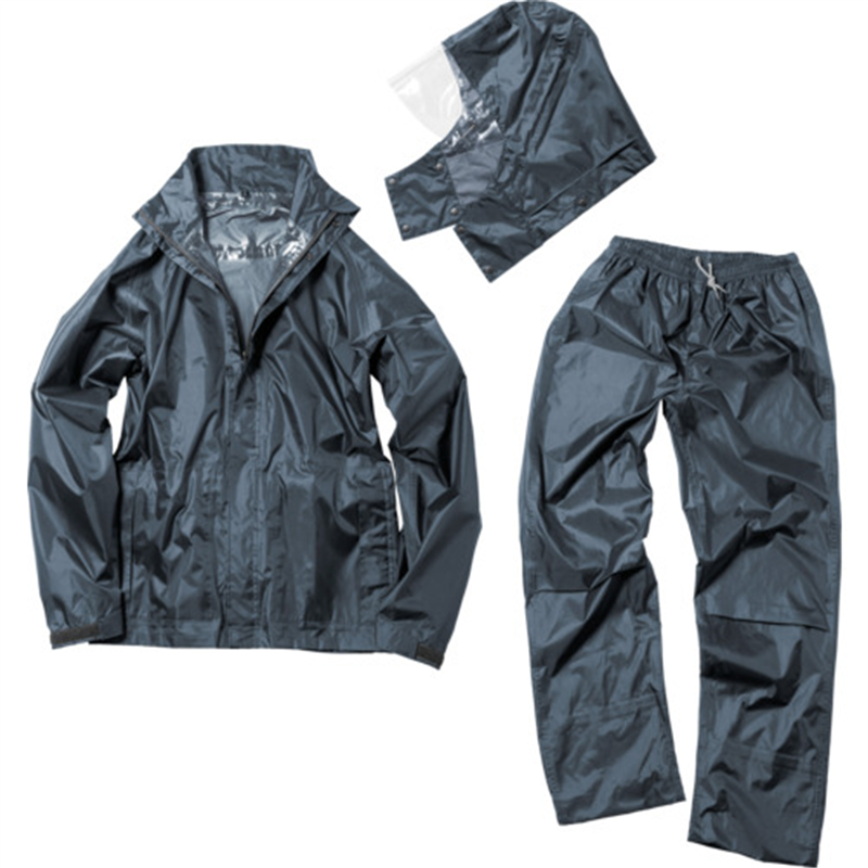 Makku デュアルフィットレインスーツ ネイビー M 1着（ご注文単位1着）【直送品】