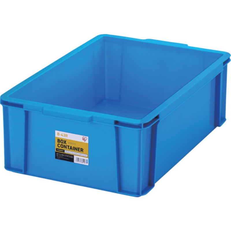 IRIS 299247 BOXコンテナ B-43R ブルー 1個(ご注文単位1個)【直送品】