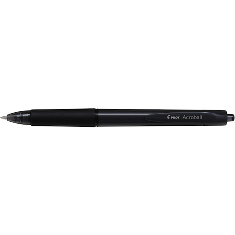 PILOT なめらか油性ボールペン アクロボール 0.7mm ブラック 1本(ご注文単位1本)【直送品】