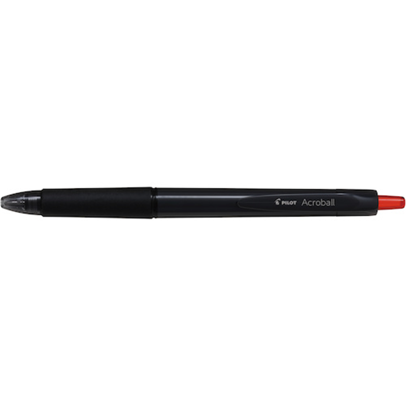 PILOT なめらか油性ボールペン アクロボール 0.7mm ブラックレッド 1本(ご注文単位1本)【直送品】