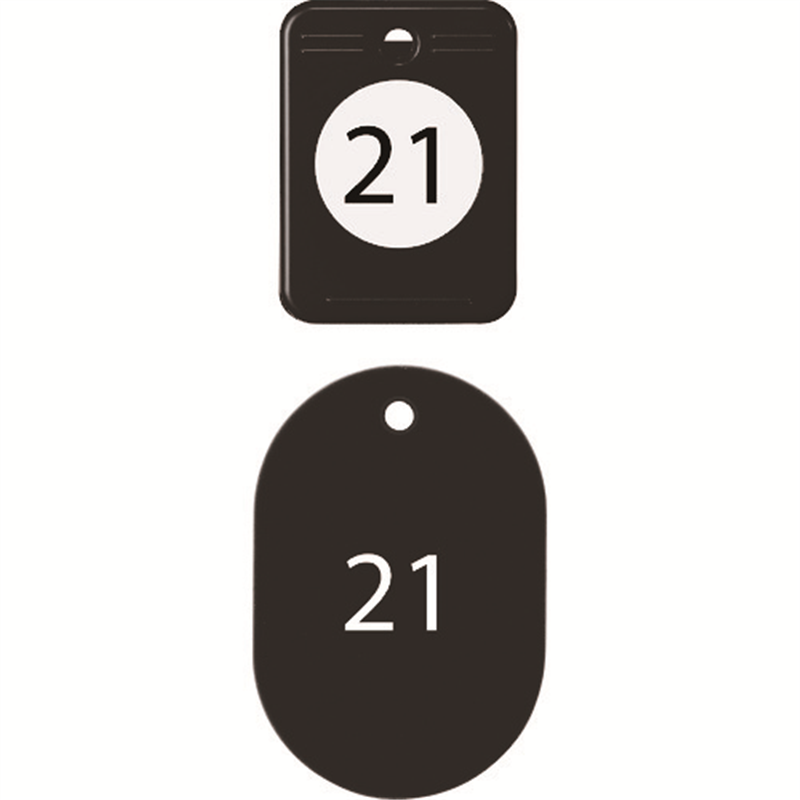 OP クロークチケット 21~40番 黒 (20組入) 1箱(ご注文単位1箱)【直送品】