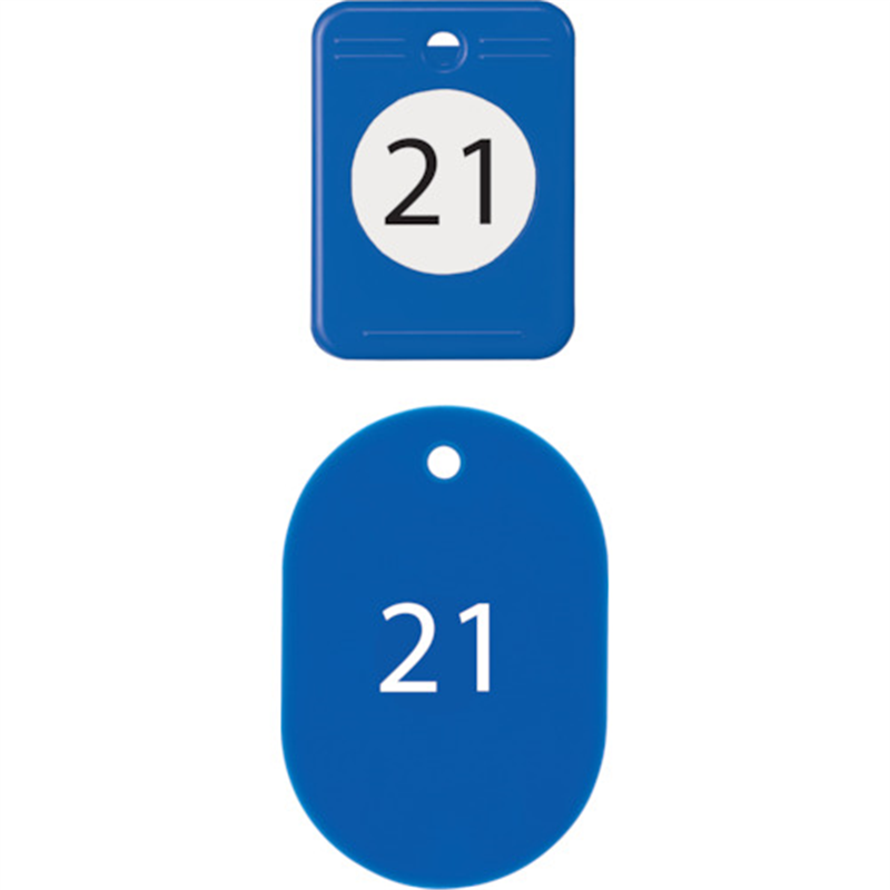 OP クロークチケット 21~40番 青 (20組入) 1箱(ご注文単位1箱)【直送品】