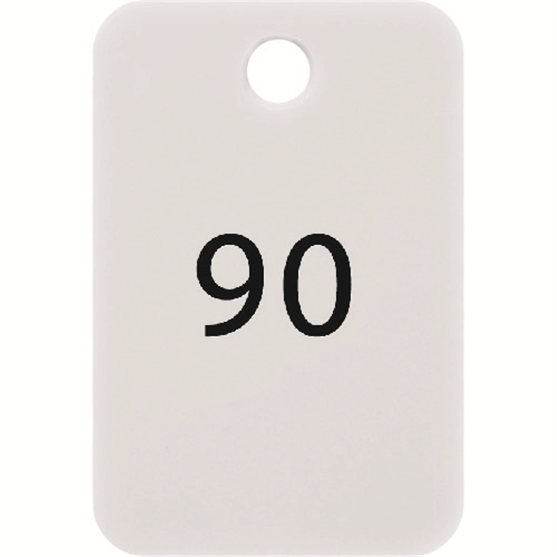 OP 番号札 四角 大 番号入り76~100 白 (25枚入) 1箱(ご注文単位1箱)【直送品】