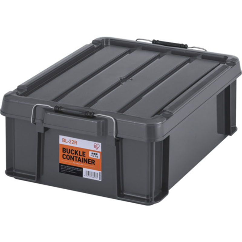 IRIS 299204 バックルコンテナ BL-22R チャコールグレー 1個（ご注文単位1個）【直送品】