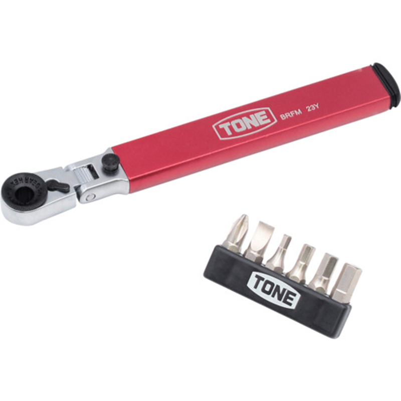 TONE マガジン付首振ビットラチェットセット 1セット（ご注文単位1セット）【直送品】