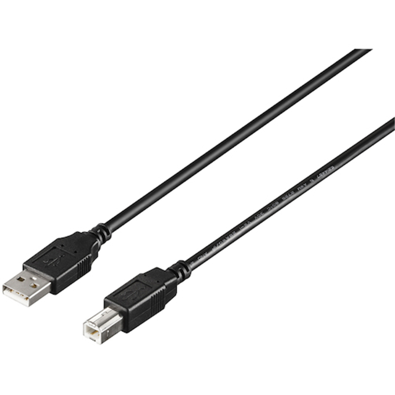 BUFFALO USB2.0 A to B カーボン素子練り込みケーブル 1.5m ブラック 1個（ご注文単位1個）【直送品】