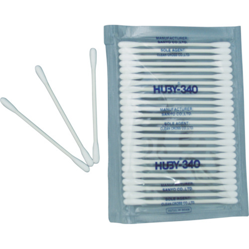 HUBY 3インチ 工業用綿棒(先端砲弾型)CA-002 (25000本入) 1箱（ご注文単位1箱）【直送品】