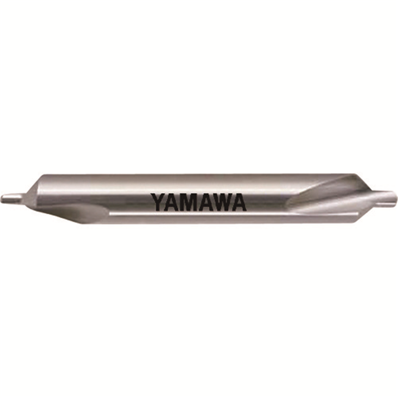 ヤマワ 弱ねじれ溝A形90° センタ穴ドリル 左刃 CD-Q LH 2.5X90°X8 1本(ご注文単位1本)【直送品】