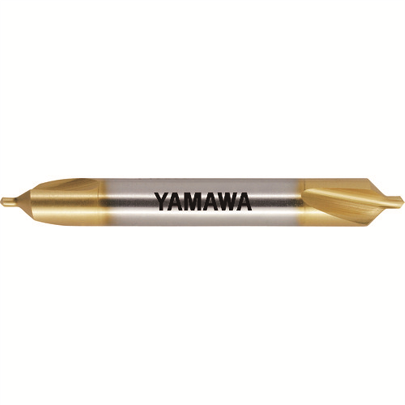 ヤマワ コーティング弱ねじれ溝A形90° センタ穴ドリル CD-Q V 2X90°X6 1本(ご注文単位1本)【直送品】
