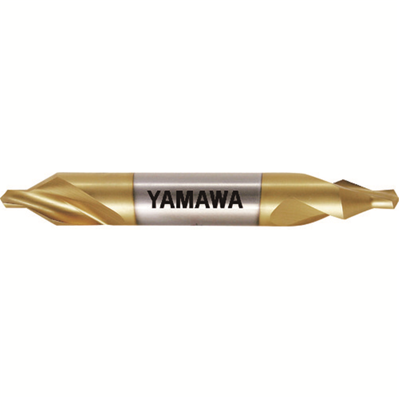 ヤマワ コーティング強ねじれ溝A形60° センタ穴ドリル CE-S V 3X60°X8 1本(ご注文単位1本)【直送品】