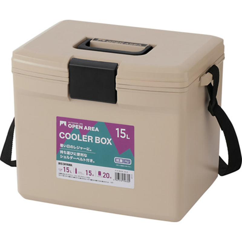 IRIS 202873 クーラーボックス 15L ベージュ 1個（ご注文単位1個）【直送品】