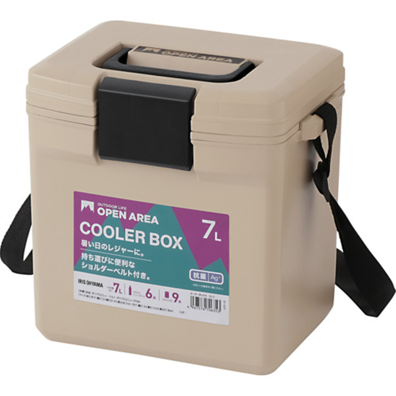IRIS 202872 クーラーボックス 7L ベージュ 1個（ご注文単位1個）【直送品】