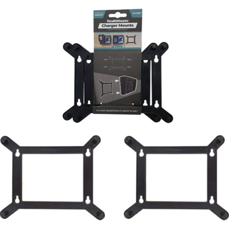 ステルスマウント マキタ充電器 18V/14.4V 急速充電器(DR18RC)用マウント 1セット(ご注文単位1セット)【直送品】