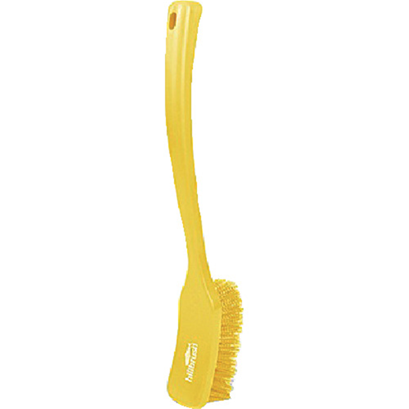 HillBrush ロングハンドルブラシ(ソフト)黄 406X50 1本（ご注文単位1本）【直送品】