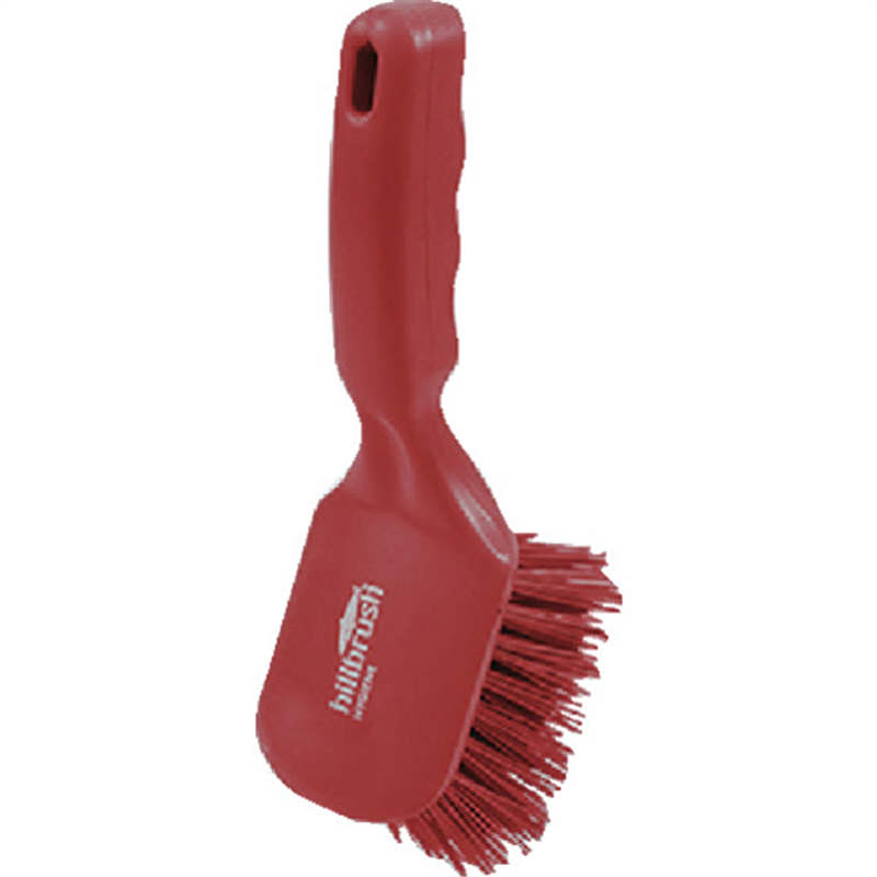 HillBrush ショートハンドルブラシ(ハード)赤 254X72 1本(ご注文単位1本)【直送品】