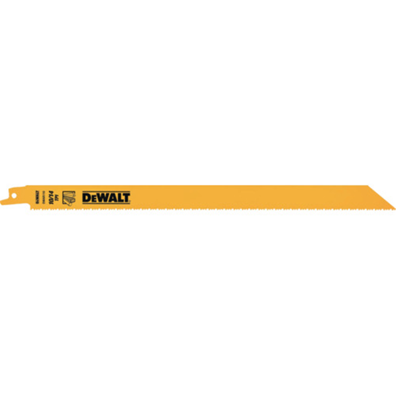 DEWALT レシプロソーブレード・セーバーソーブレード・レシプロソー替刃・セーバーソー替刃 セーバーソーブレード10/14山x300mm(100枚) 1パック（ご注文単位1パック）【直送品】