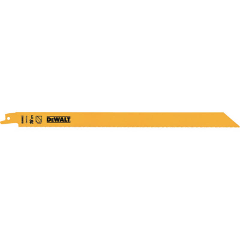 DEWALT レシプロソーブレード・セーバーソーブレード・レシプロソー替刃・セーバーソー替刃 セーバーソーブレード18山x300mm(5枚) 1パック（ご注文単位1パック）【直送品】