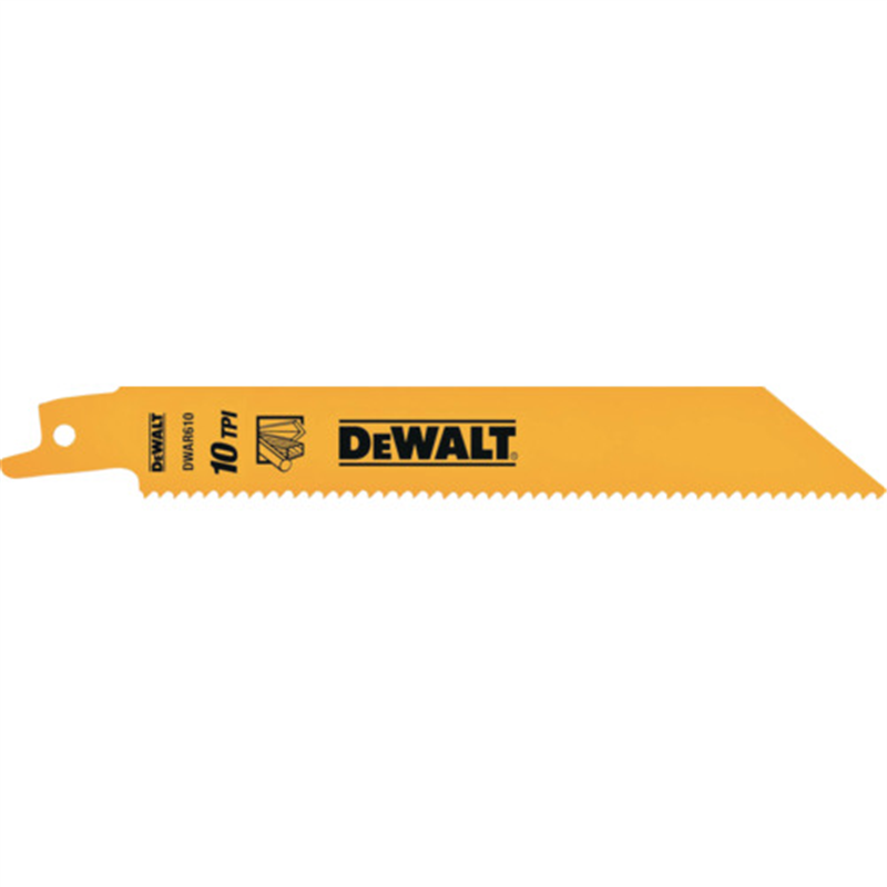 DEWALT レシプロソーブレード・セーバーソーブレード・レシプロソー替刃・セーバーソー替刃 セーバーソーブレード10山x150mm(5枚) 1パック（ご注文単位1パック）【直送品】